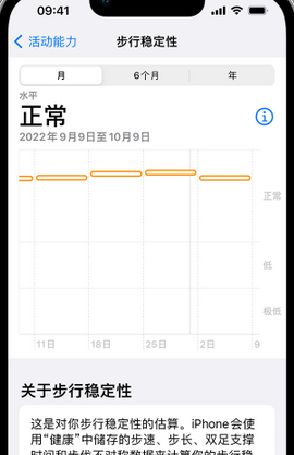 桓台iPhone手机维修如何在iPhone开启'步行稳定性通知'