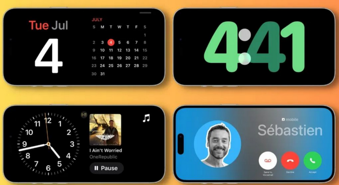 桓台苹果手机维修分享iOS17横屏充电待机显示有什么好处 