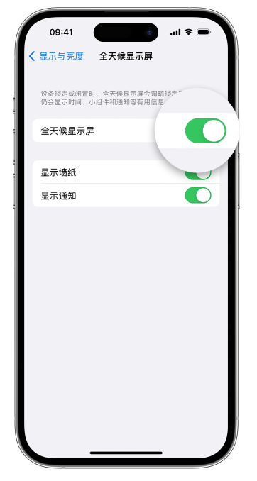 桓台苹果14维修店分享如何自定义 iPhone 14 Pro 常亮显示屏 