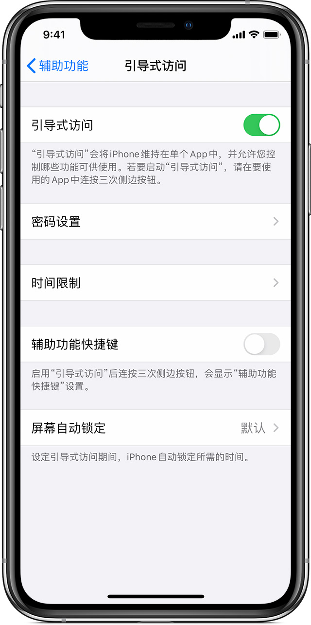 桓台苹果手机维修分享如何在 iPhone 上退出引导式访问 