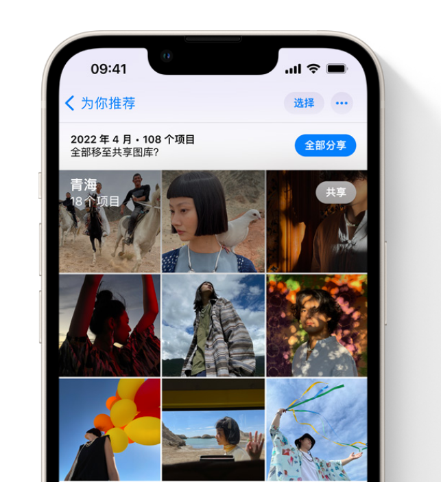 桓台苹果维修网点分享在 iPhone 上使用共享图库 