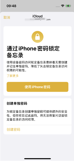 桓台苹果14维修店分享iPhone 14备忘录加密方法教程 