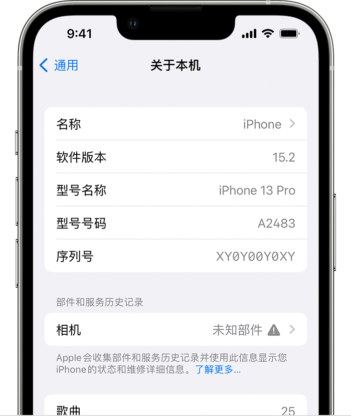 桓台苹果维修分享iPhone 出现提示相机“未知部件”是什么原因？ 