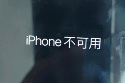 桓台苹果服务网点分享锁屏界面显示“iPhone 不可用”如何解决 