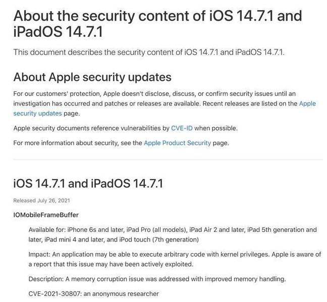 桓台苹果手机维修分享iOS 14.7.1 正式版更新内容及升级方法 